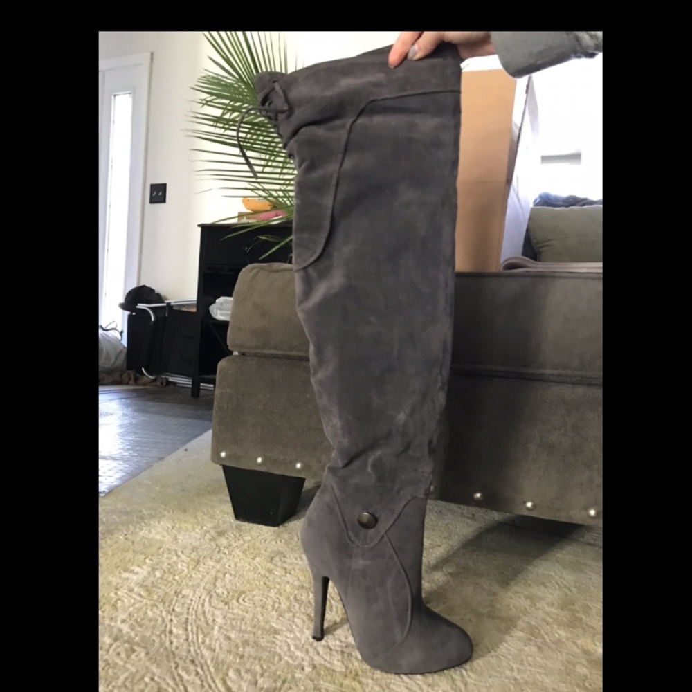 Over the knee thigh high boots
